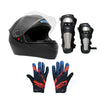 Ebiker Riding Gears Combo (Ebiker Full Face Motorcycle Helmet + Ebiker Motorcycle Kneepad + Motorcycle Gloves) AK-COMBO