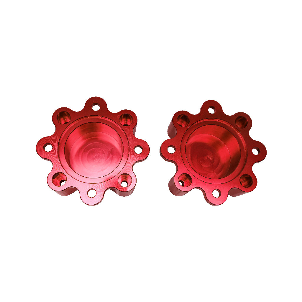Front Wheel Hub Centric Spacers For Yamaha Raptor 700 700R 2014-2021 - Red, 2Pcs