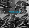 Motorcycle Handle Bar Aluminum Rear View Mirror (Universal, 7/8 Inch ,22mm, Black Pair) 846054
